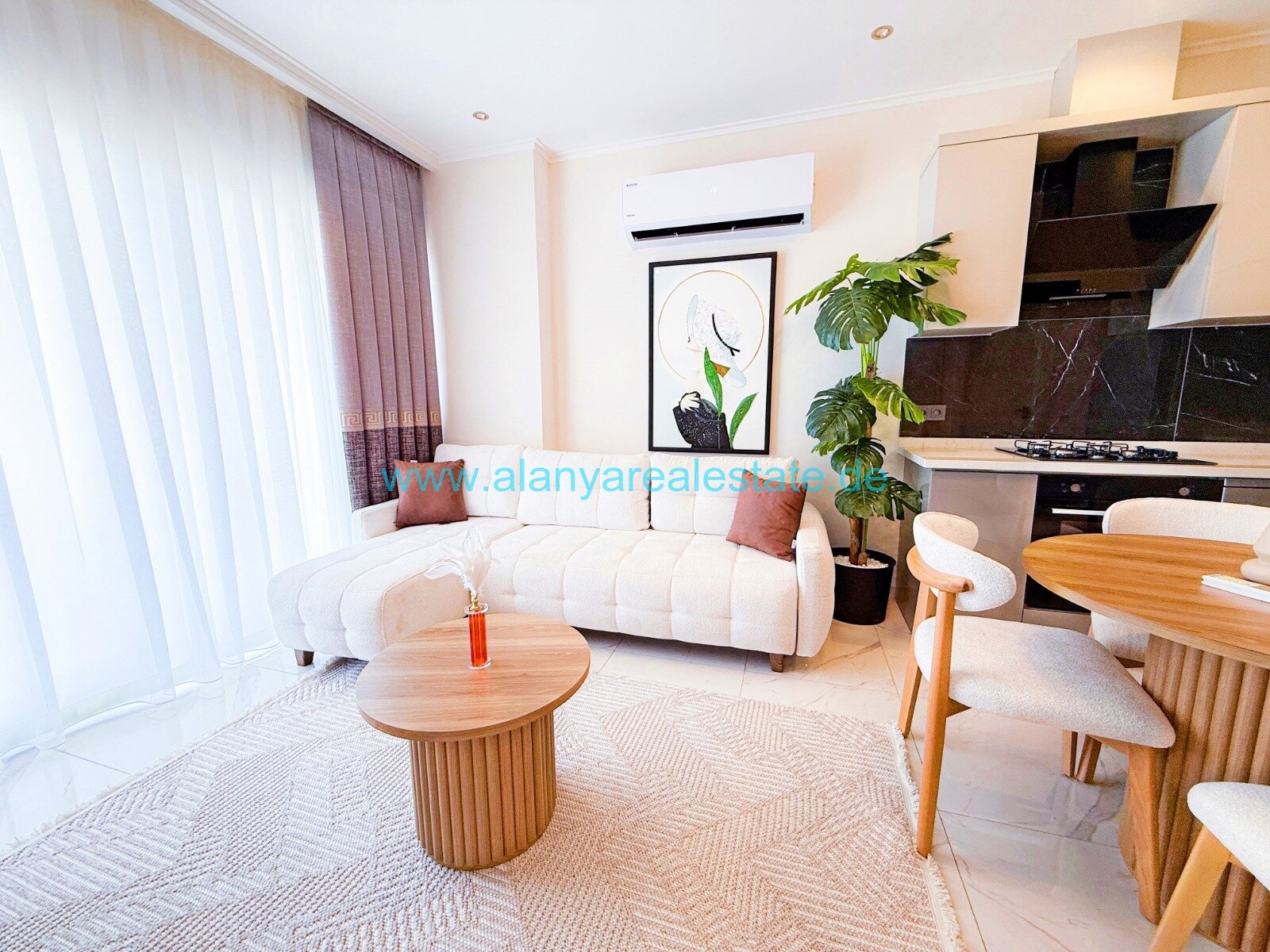 BEST OFFER Voll möblierte neue 2 Zimmer Wohnung mit Pool und Meerblick