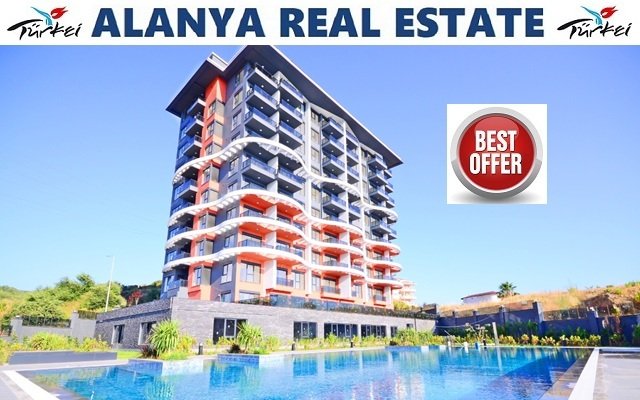 BEST OFFER Voll möblierte neue 2 Zimmer Wohnung mit Pool und Meerblick